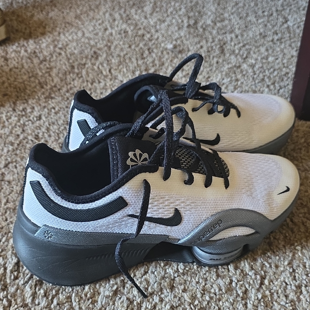 Nike White and Gray Athletic Sneakers